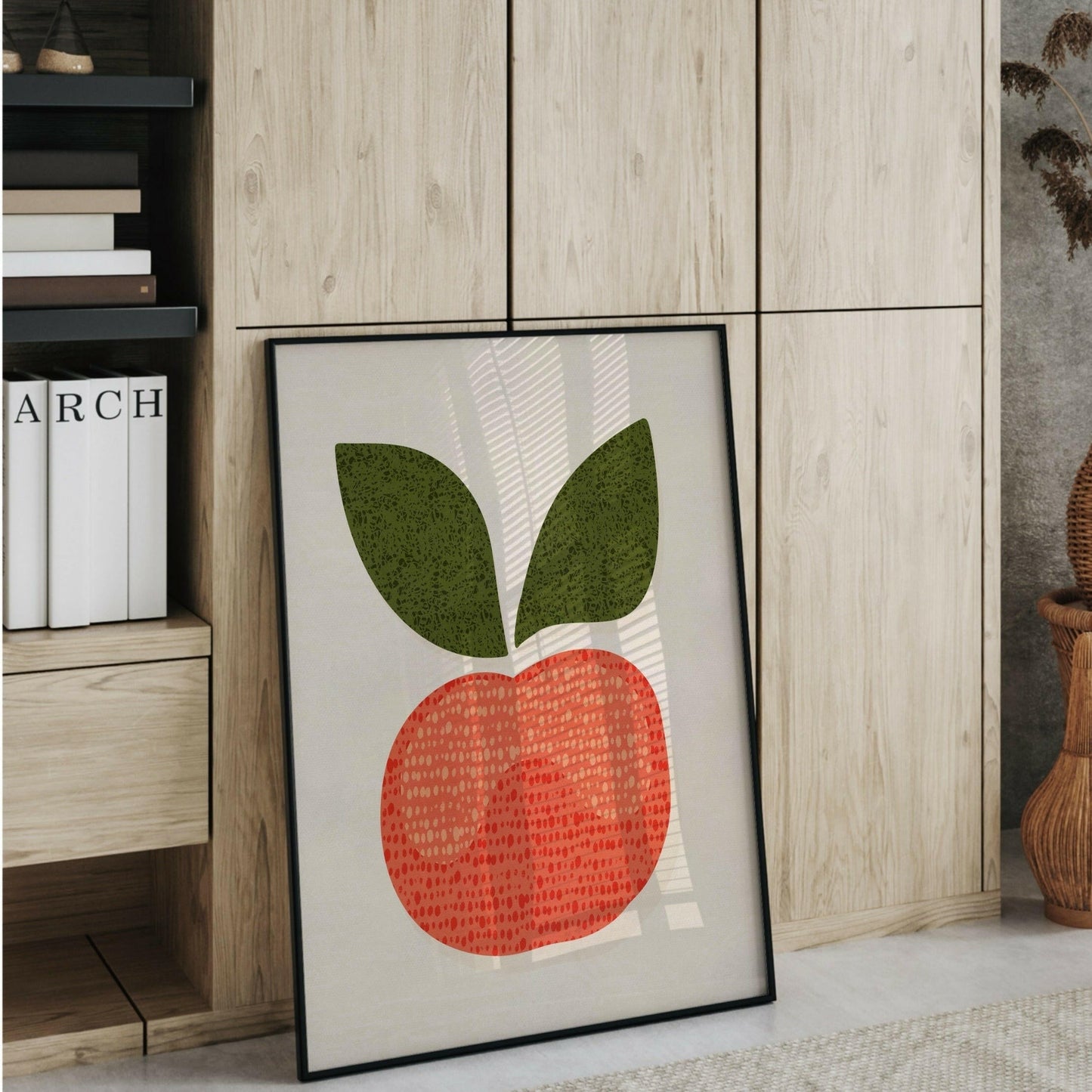 Äppel Poster för Barnrum – Färgglad & Lugnande Väggkonst