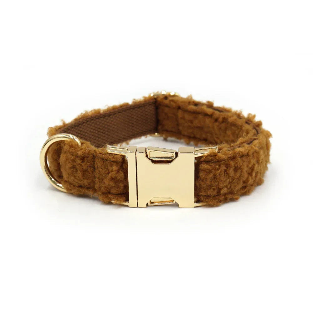 Soft Comfortable And Adjustable Plush Dog Collar