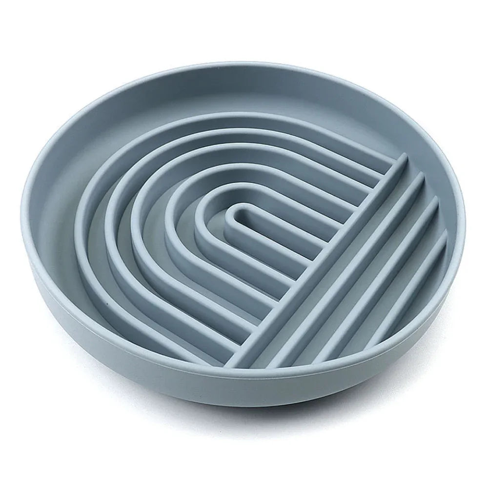 Slowdown Slow Feeder Silicone Pet Dog Bowl