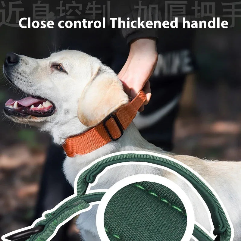 Tactical Collar Nylon Pet Release Buckle Outdoor Dog Collar