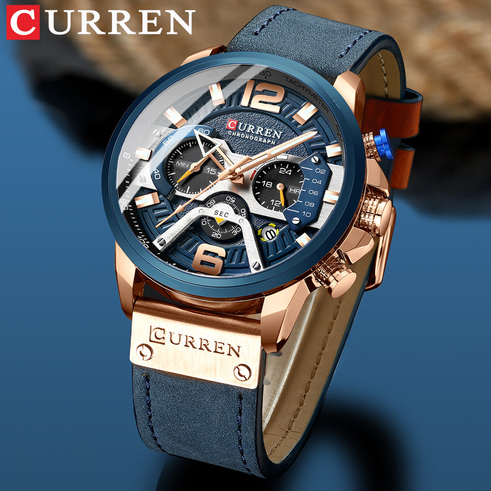 Montre homme Curren avec chronographe et boîte