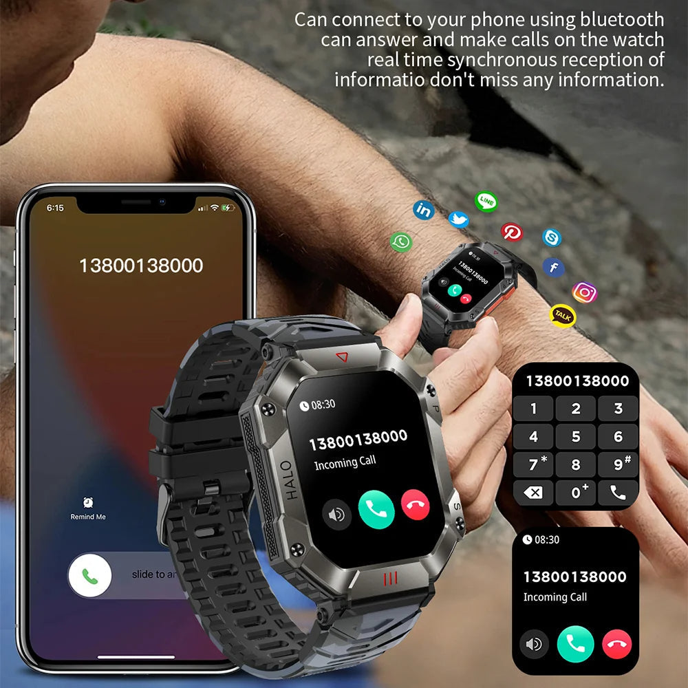 Montre connectée militaire robuste