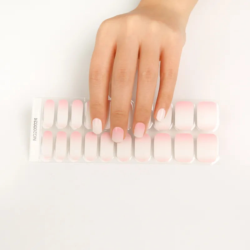 Kit de patchs pour ongles en gel avec lampe UV
