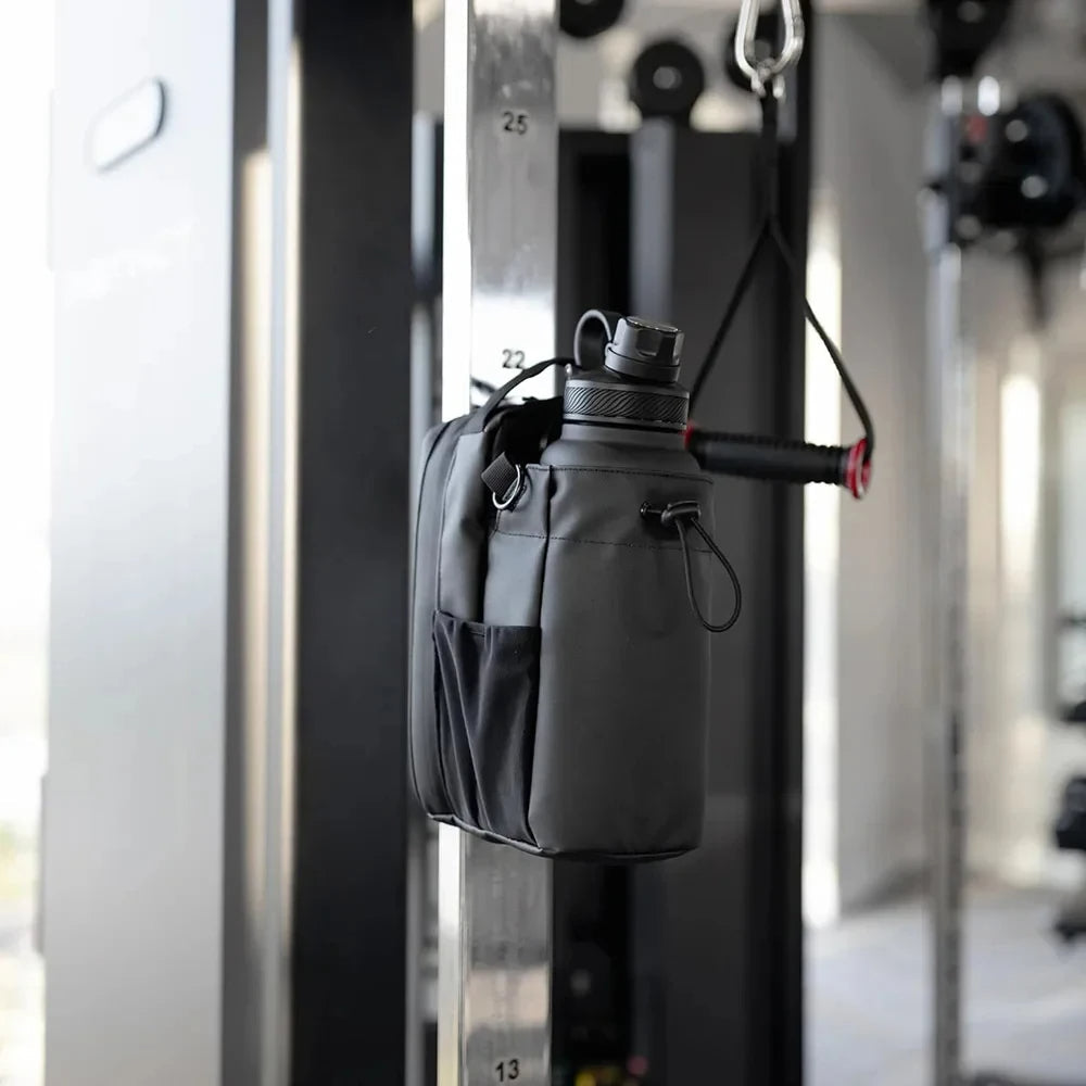 Sac magnétique pour bouteille d'eau pour la salle de sport