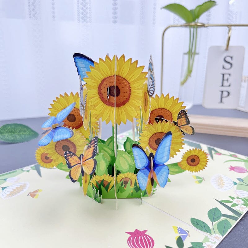 3D Blomsterkort