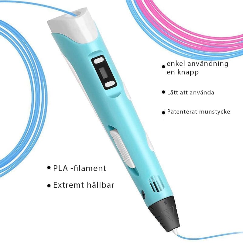 3D -skrivarpenna för barn och vuxna