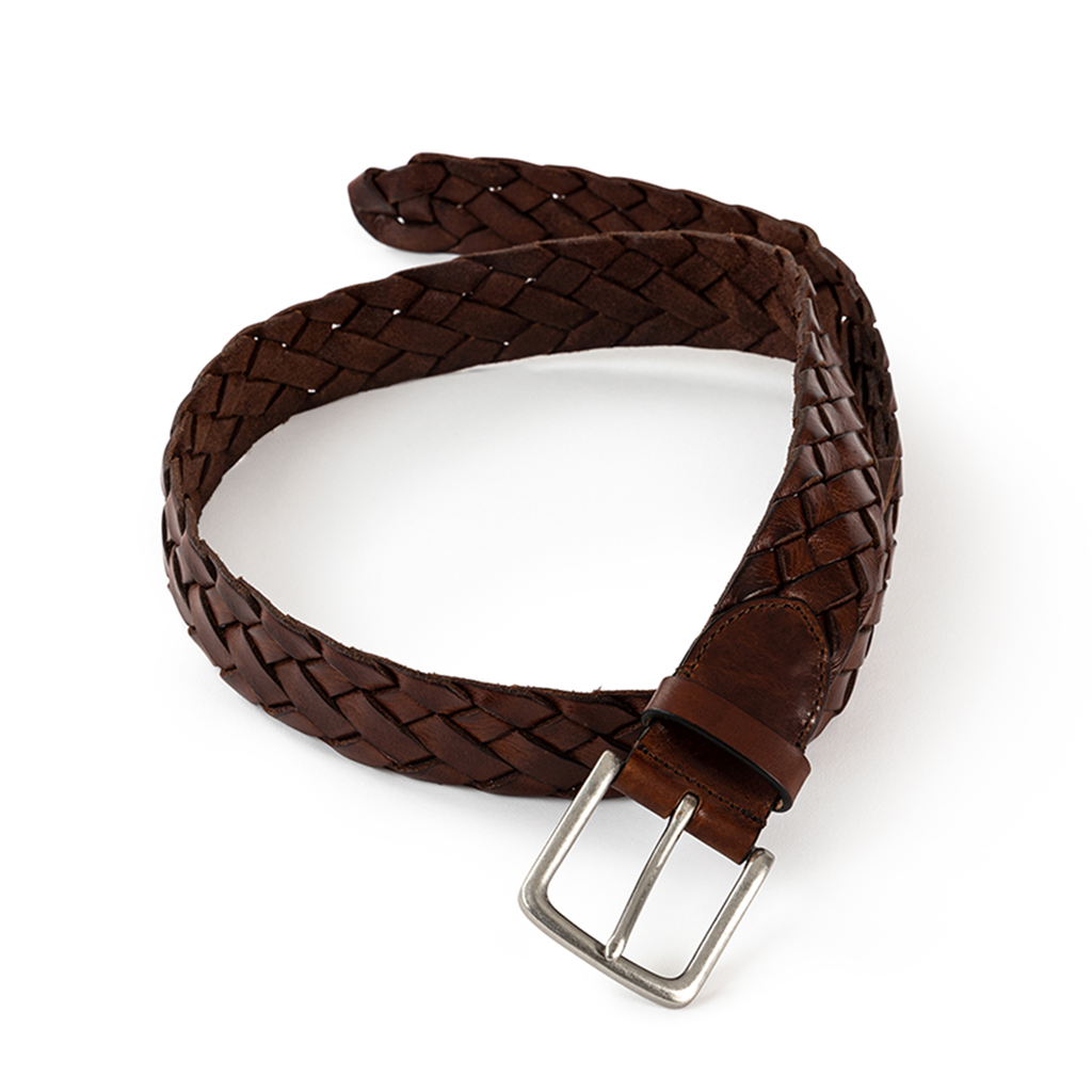 Courroie tressée TÅNGABERG 40 mm marron moyen