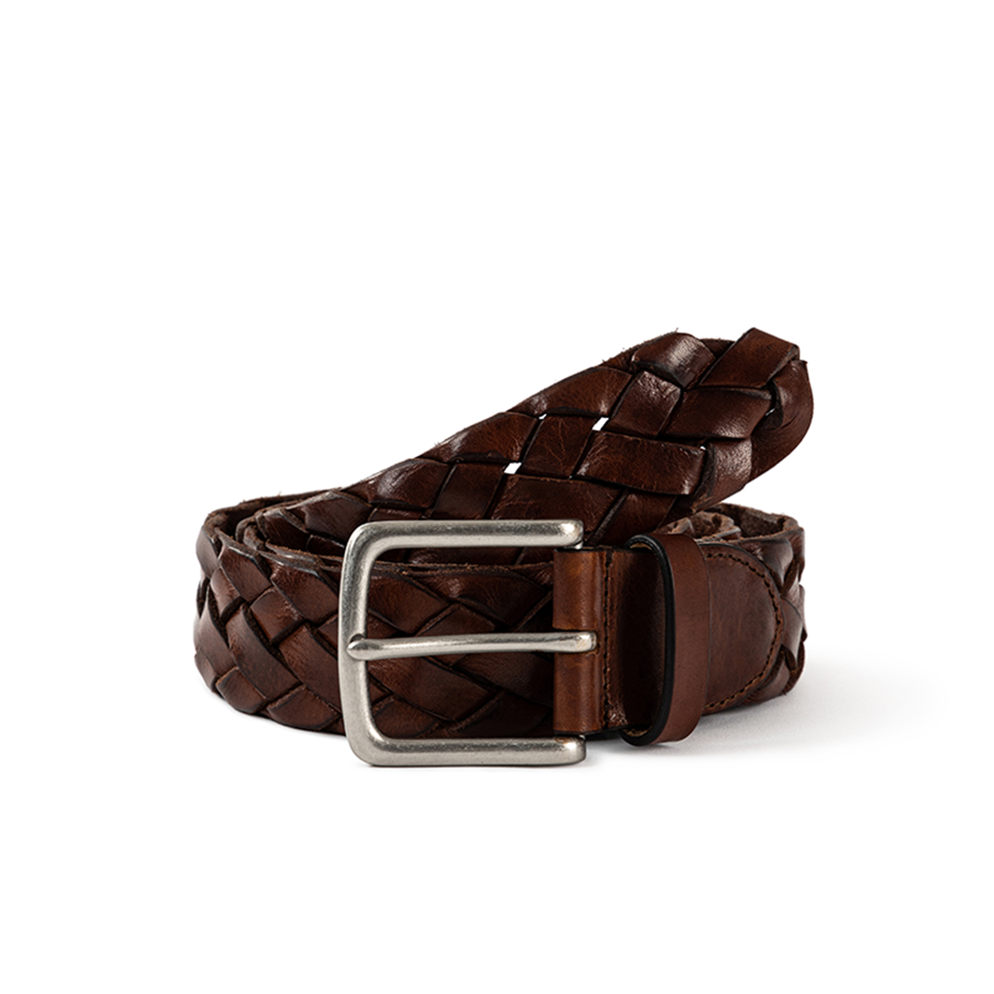 Courroie tressée TÅNGABERG 40 mm marron moyen