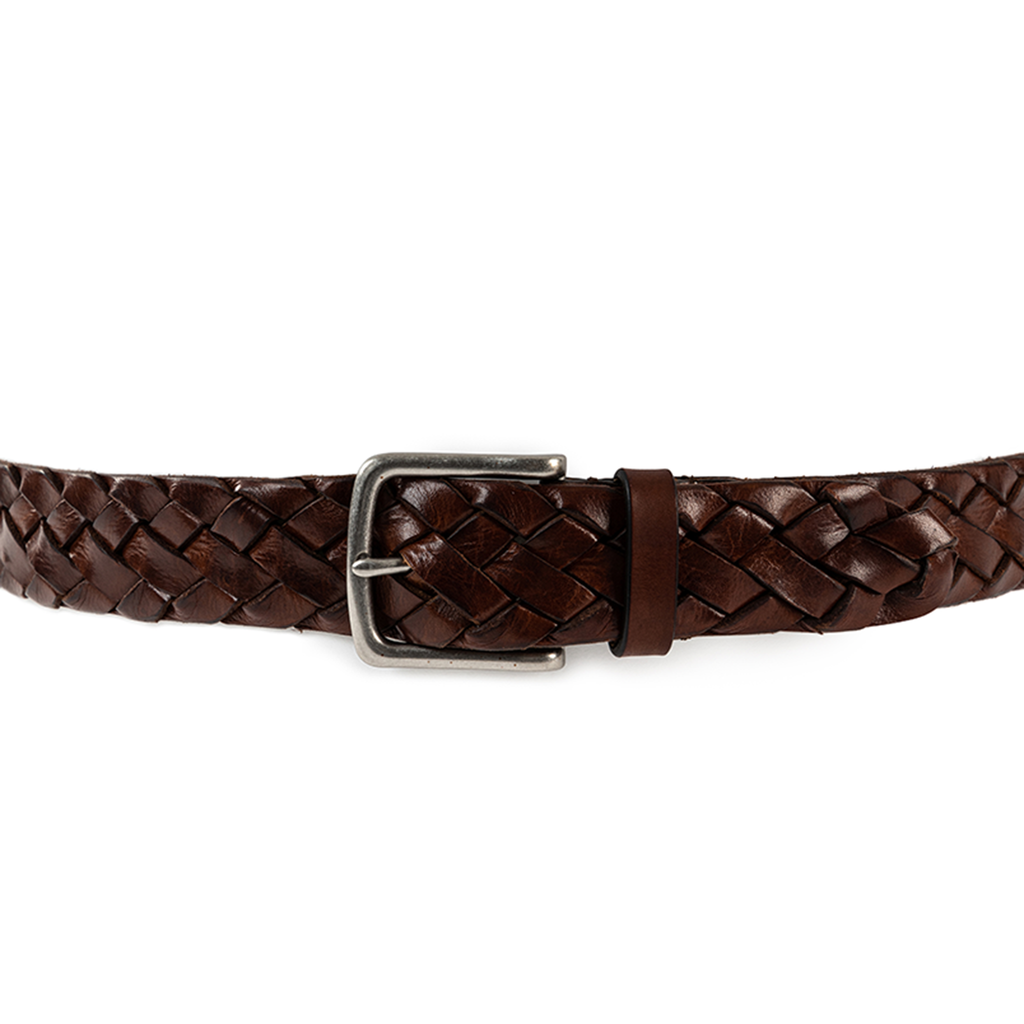 Courroie tressée TÅNGABERG 40 mm marron moyen