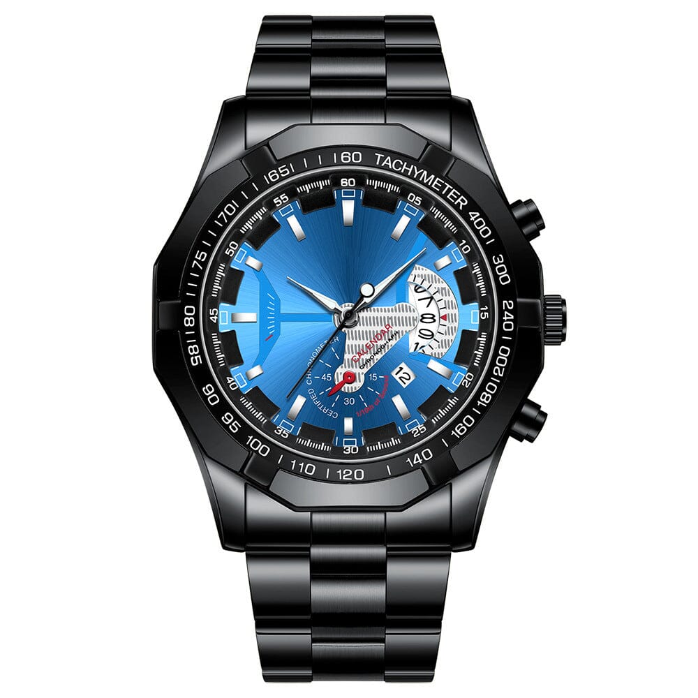 47 mm Armbandsur - Kvartsur med multifunktion för män