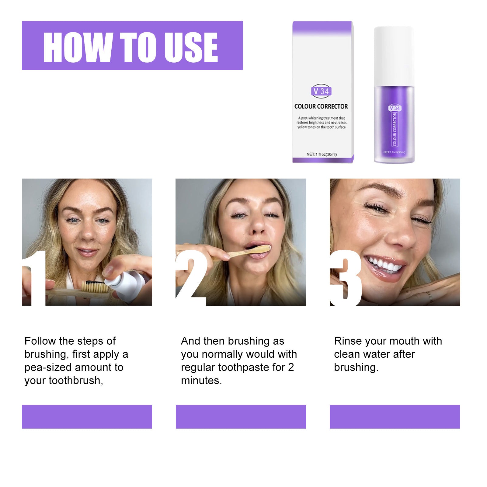 Dentifrice blanchissant 2x