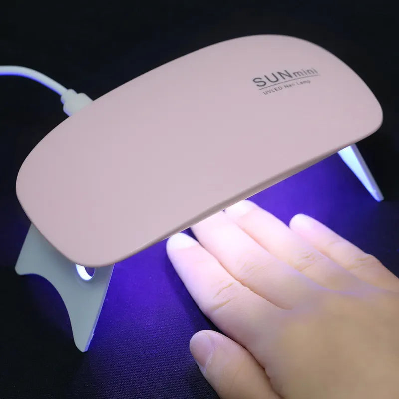 Kit de patchs pour ongles en gel avec lampe UV