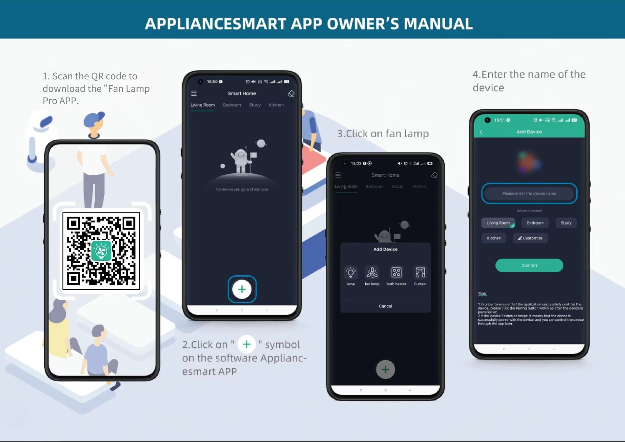 55W Takfläkt med LED-Belysning – Modern Design för Hem och Sovrum