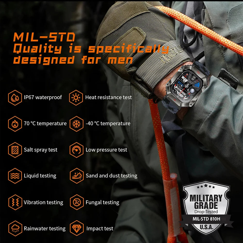 Montre connectée militaire robuste