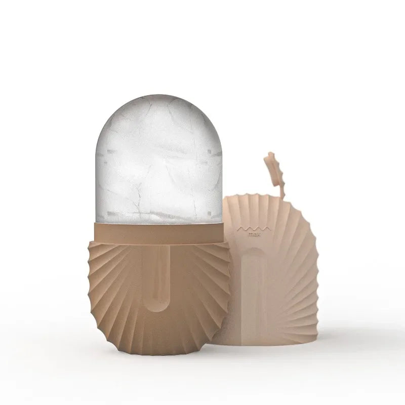 Moule à glace et masseur facial en silicone
