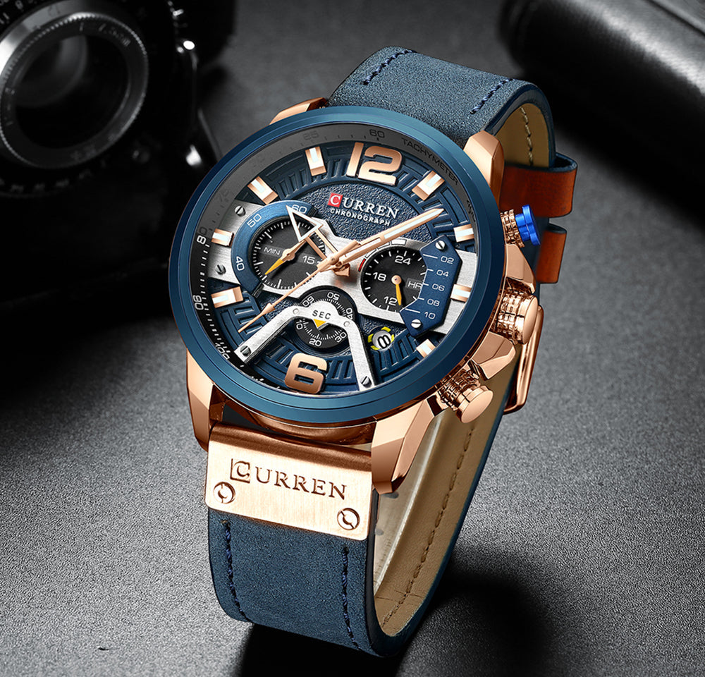 Montre homme Curren avec chronographe et boîte
