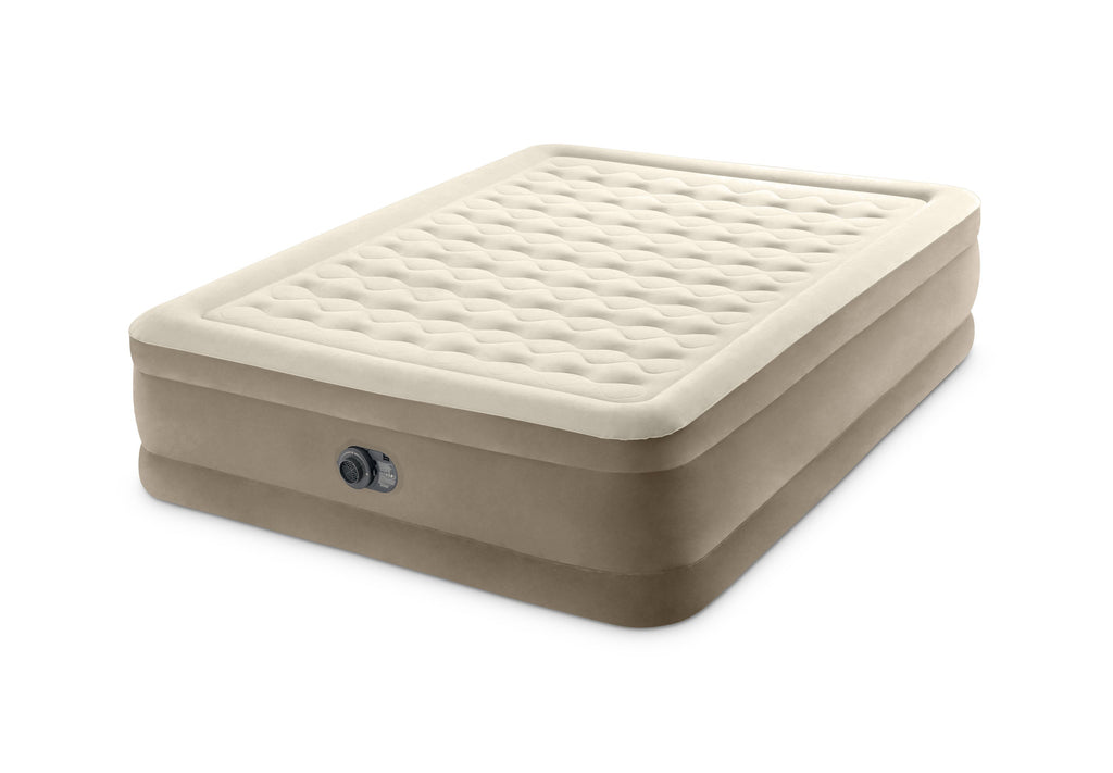 INTEX Ultra Plush Luftmadrass - Brun Double