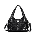 Women's Shoulder Bag Large Capacity Washed Leather Handbag