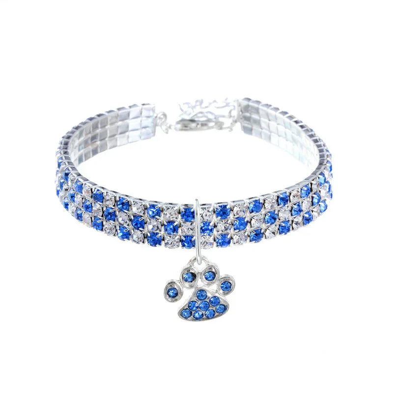 Pet Collar Necklace Jewelry With Diamonds For Cats And Dogs