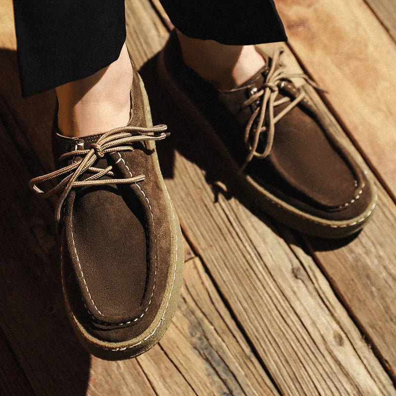 All Match Suede British Style Leather Board Casual Shoes