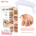 Kit de patchs pour ongles en gel avec lampe UV