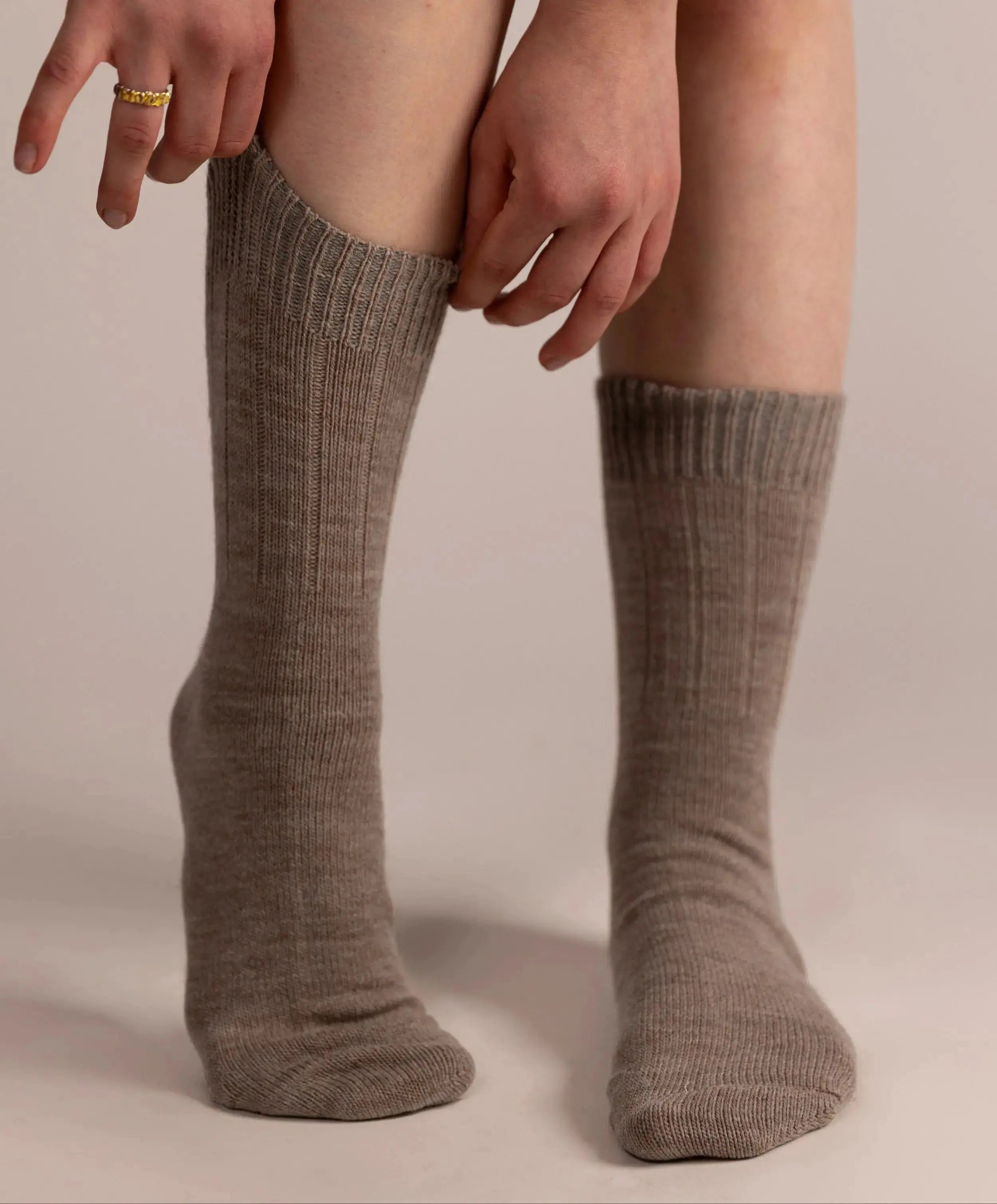 Chaussettes en alpaga AMO &amp; Oak | Fines | Unisexe