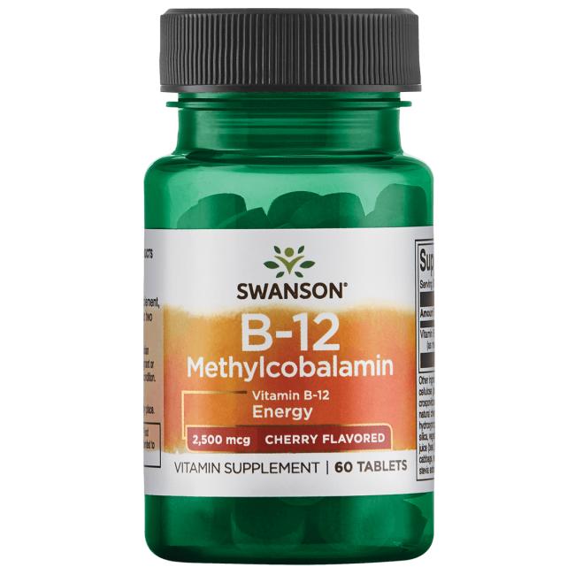 B-12 Methylcobalamin 2500 mcg 60 tabletter Swanson