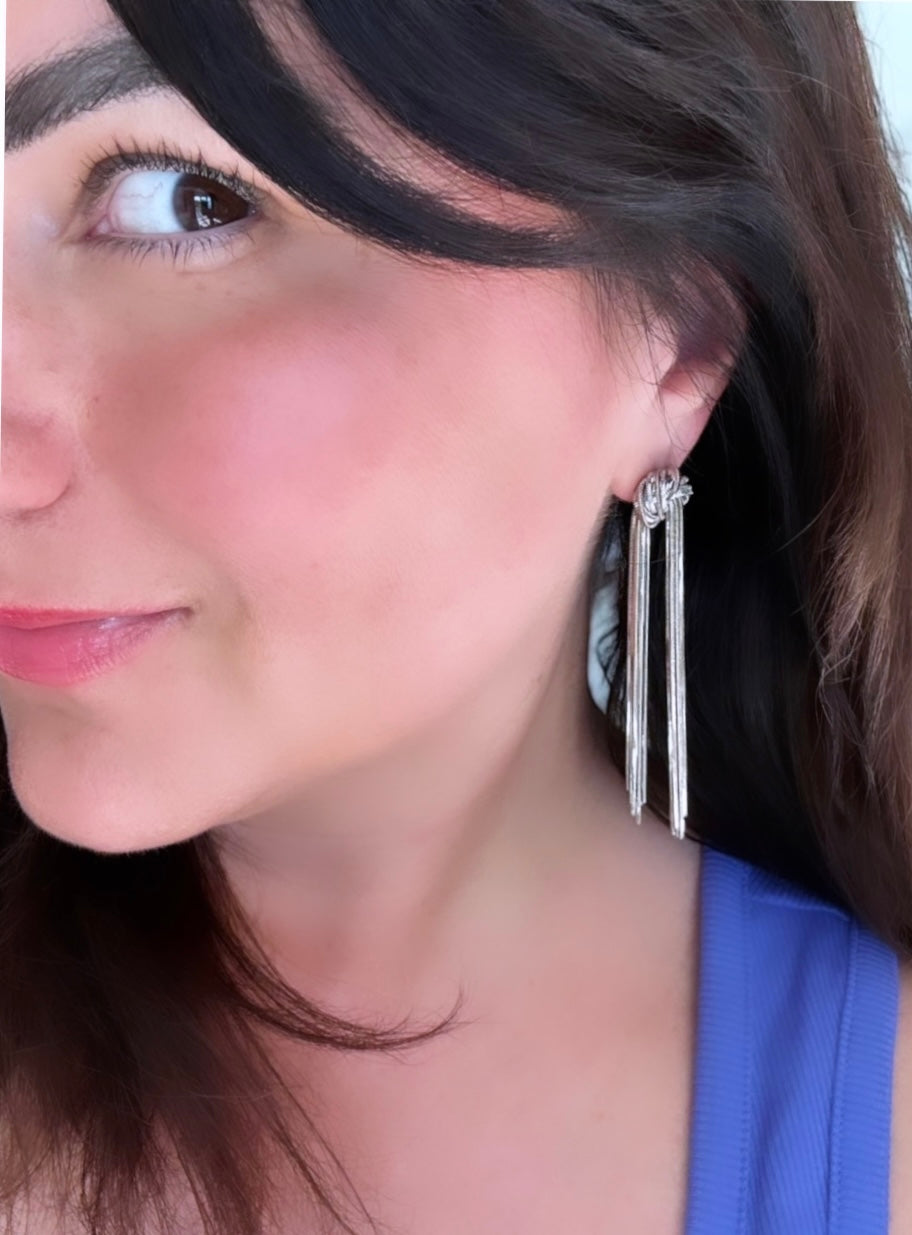 Les boucles d'oreilles Victoria en argent 