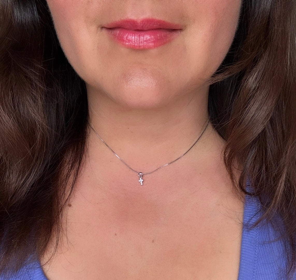 Collier croix en argent