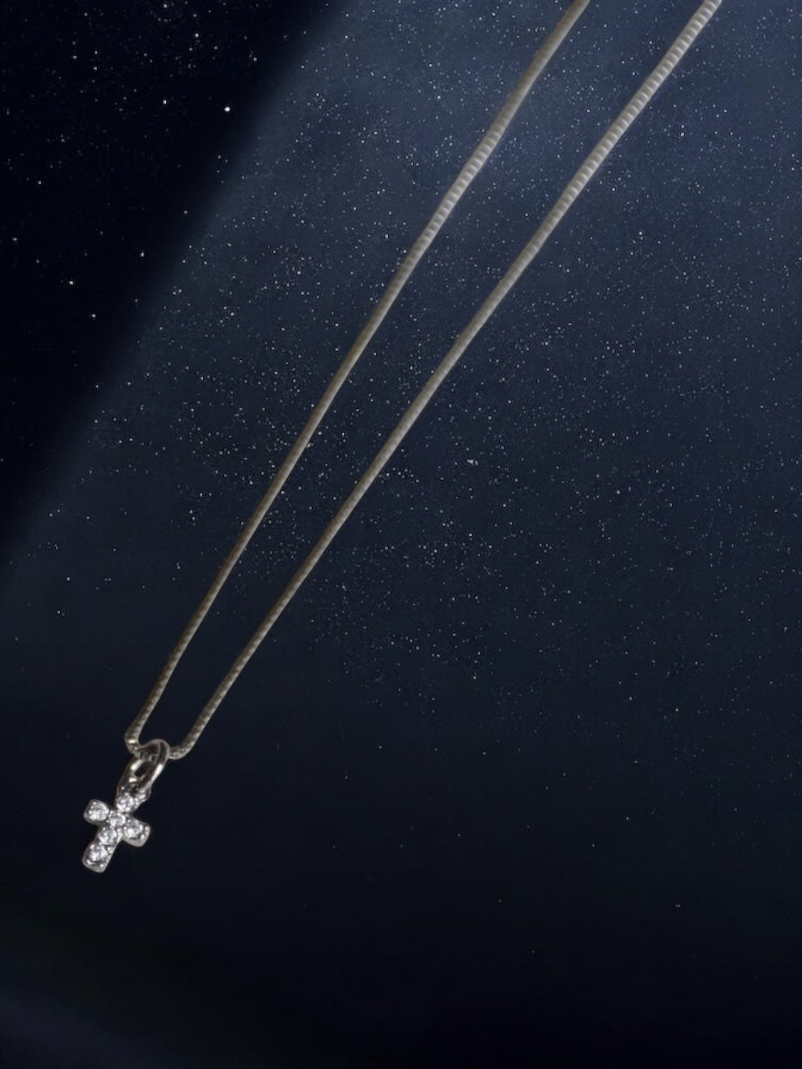 Collier croix en argent