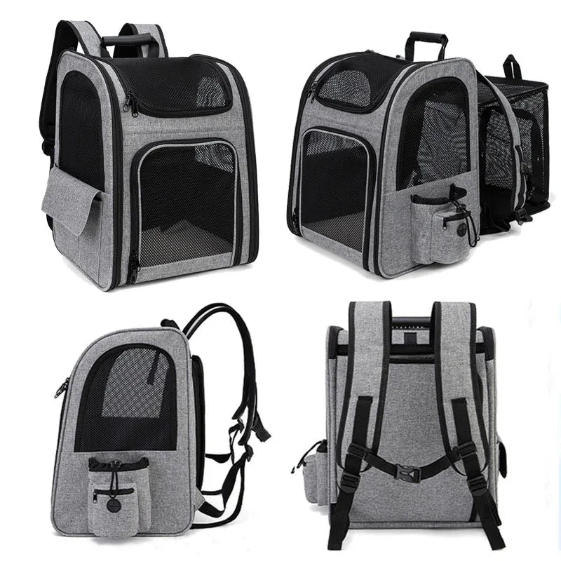 Extendable Foldable Portable Breathable Pet Dog Cat Backpack Bag