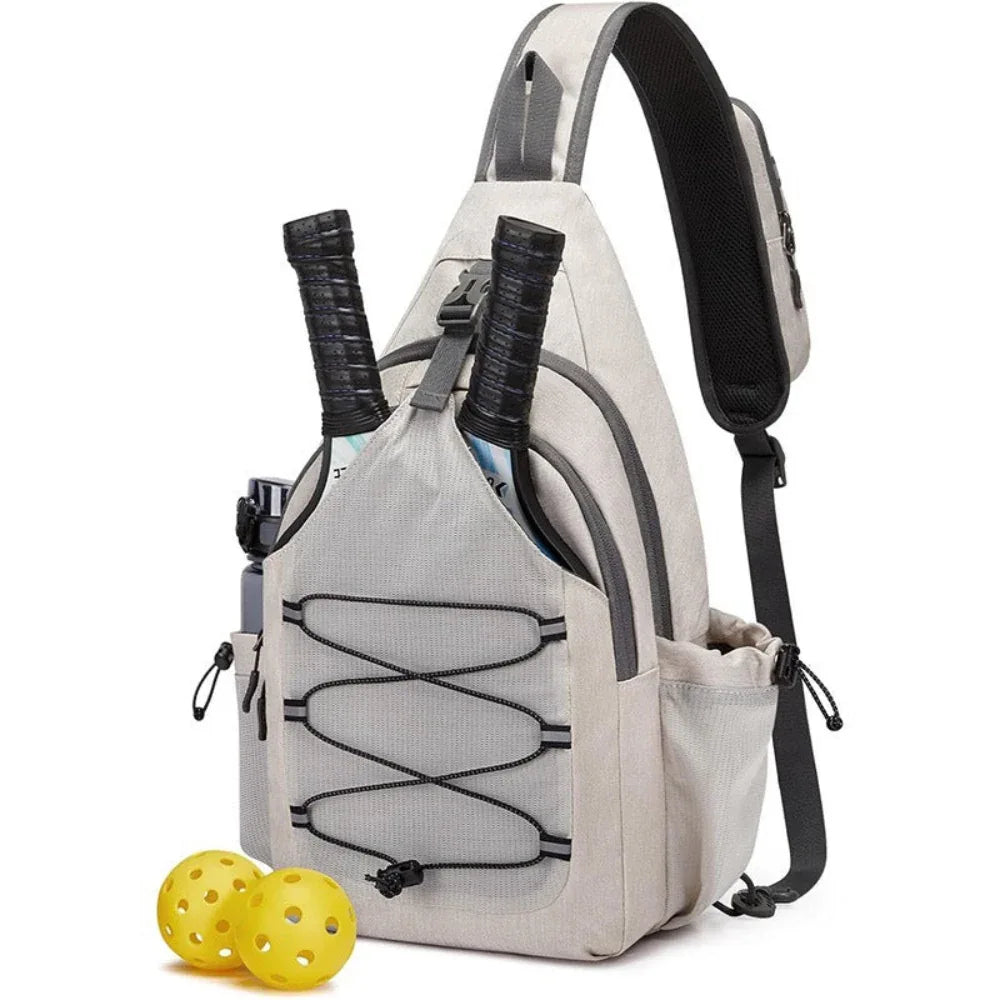 Oxford Cloth Men's And Women's Chest Bag Adult Crossbody Large Capacity Tennis Racket Bag
