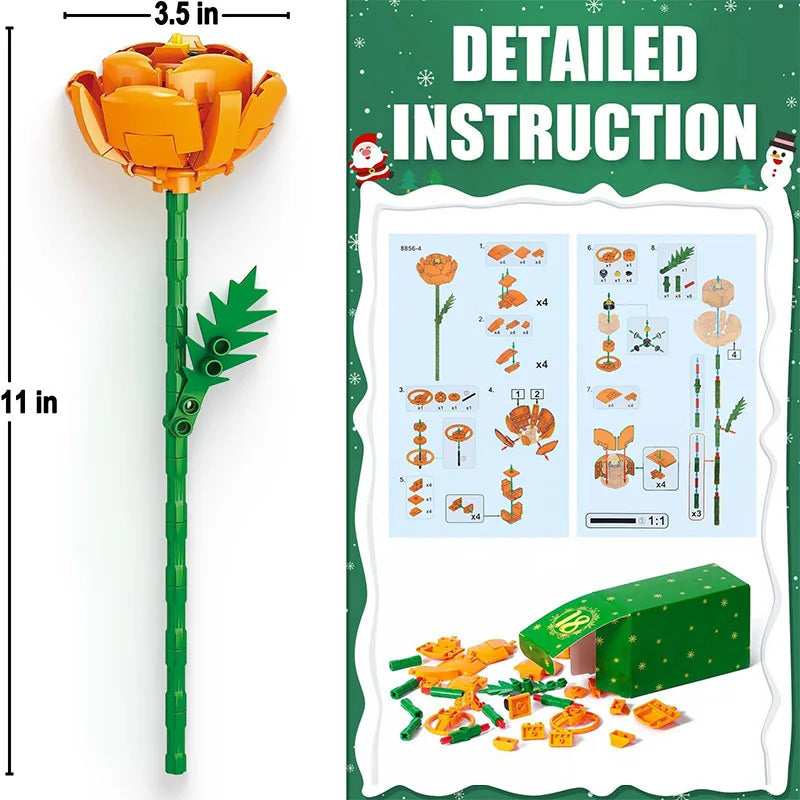 Flower Bouquet Building Block Advent Calendar 2025 – 24 Days of Festive Surprises