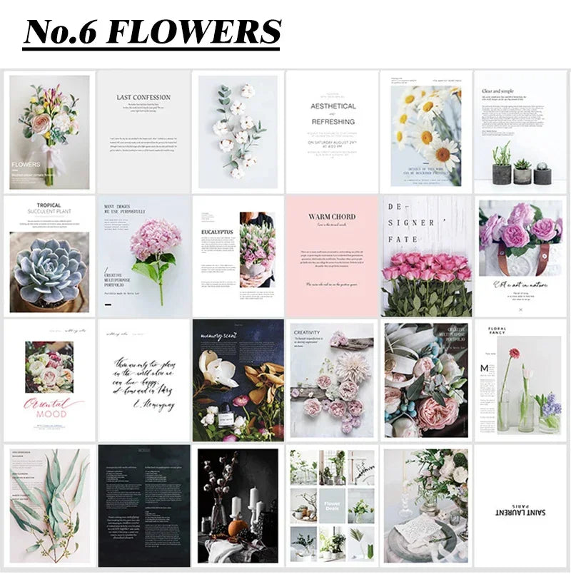 Cartes de décoration, magazines imprimés