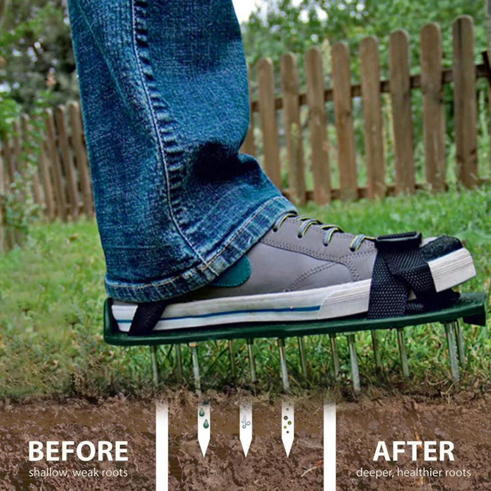 Chaussures aérateurs de pelouse