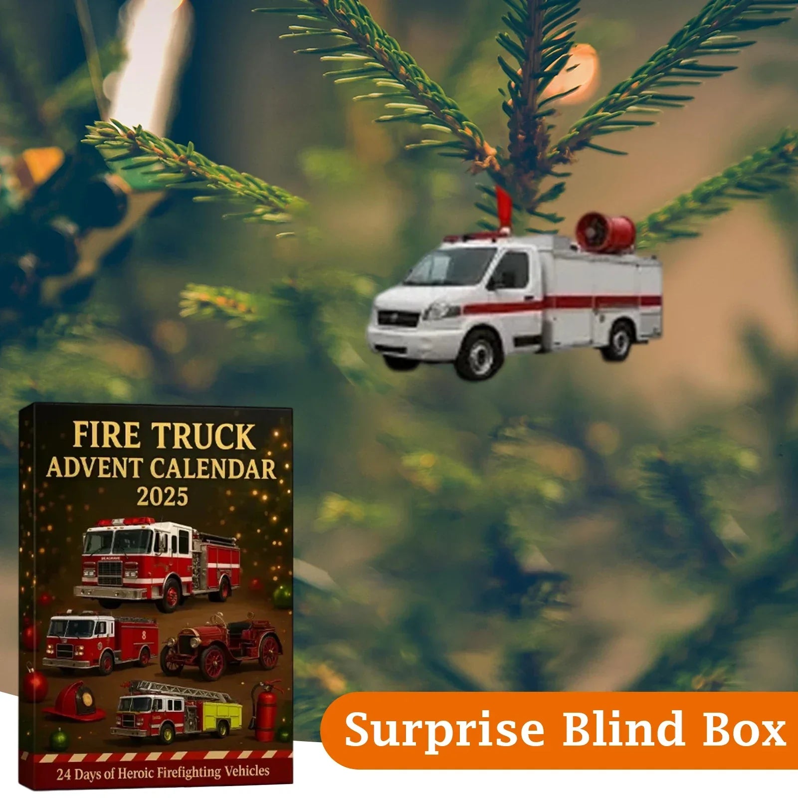 Fire Truck Advent Calendar 2025 – 24 Days of Fire Trucks and Surprise Toys