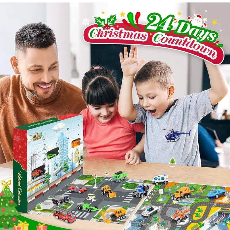 Calendrier de l'Avent Voitures 2025 – 24 voitures pour enfants