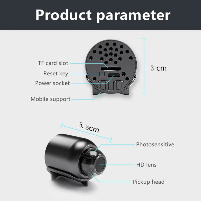 Mini caméra de sécurité 3 mm