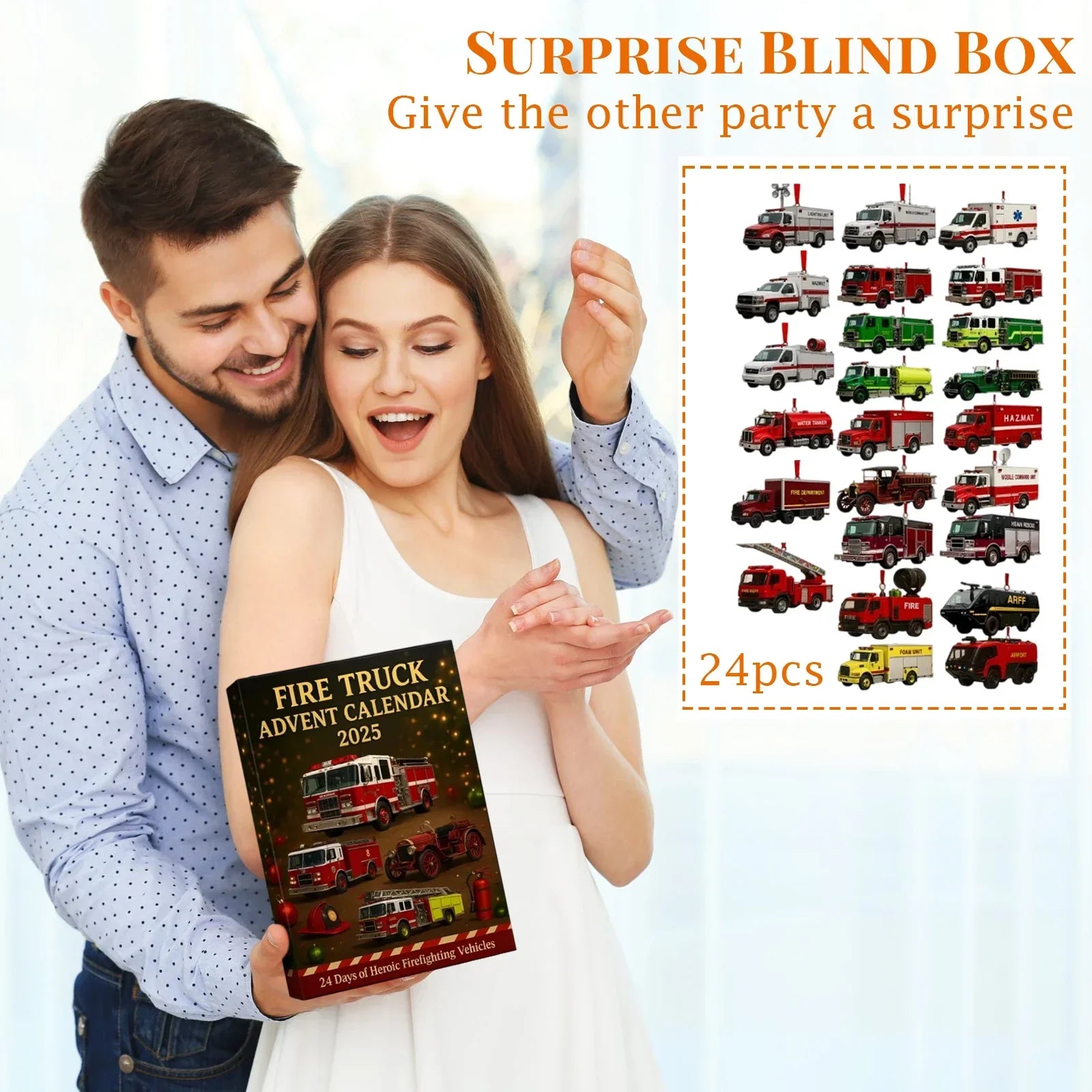 Fire Truck Advent Calendar 2025 – 24 Days of Fire Trucks and Surprise Toys