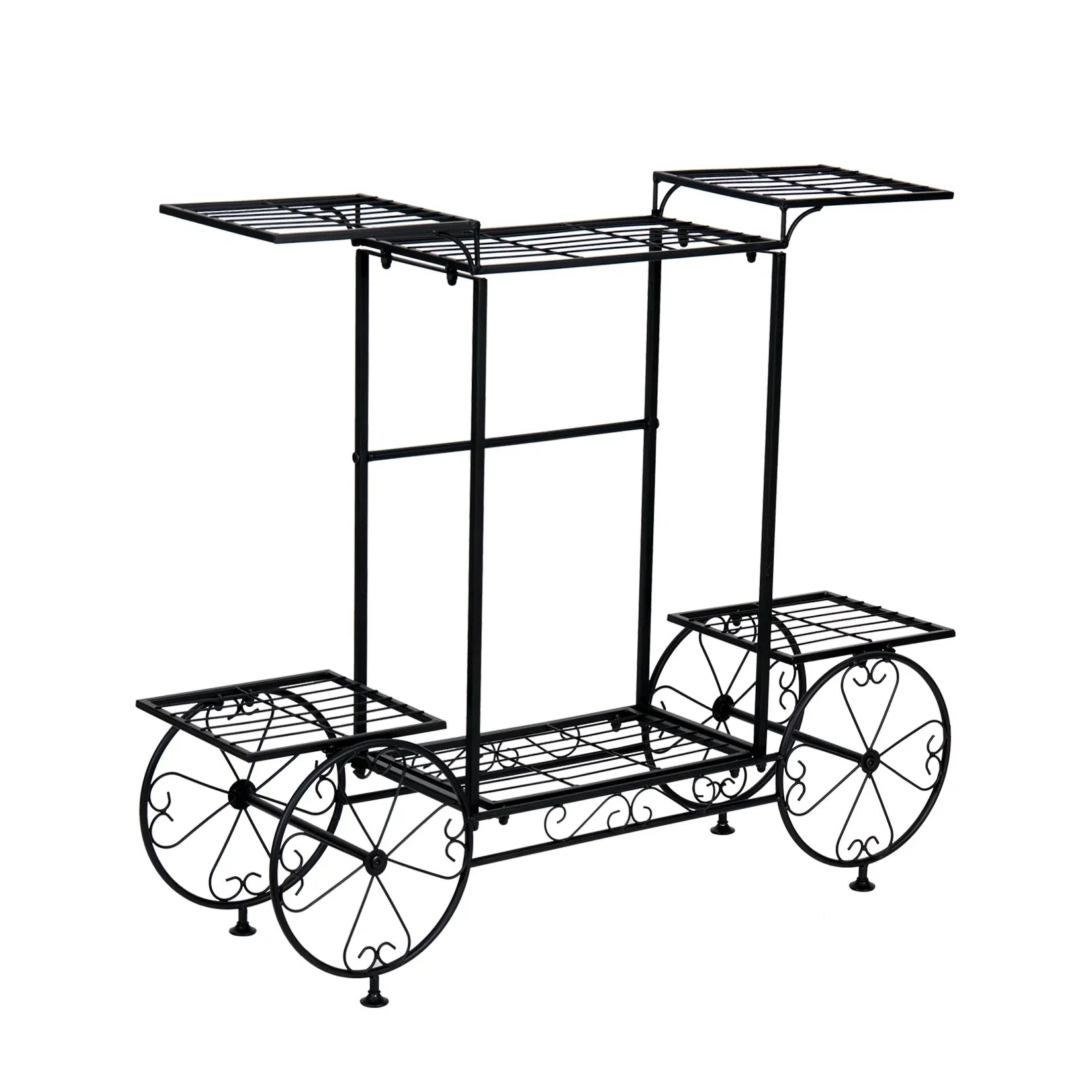 Chariot pour support à plantes de jardin