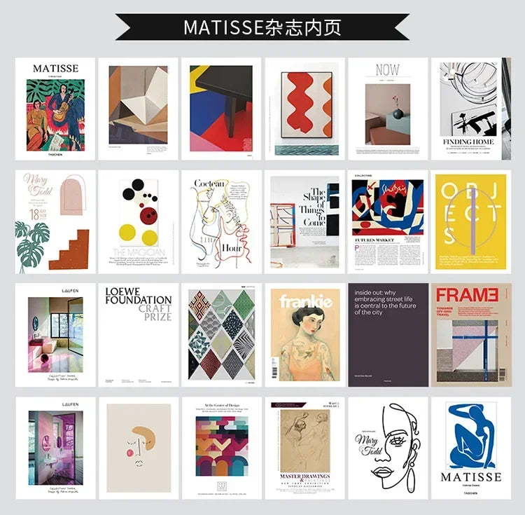 Cartes de décoration, magazines imprimés