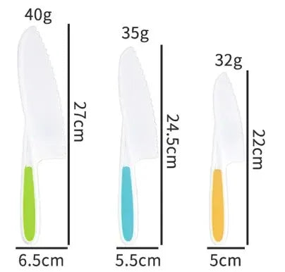 Kids Cooking Cutter Set - Safe Kitchen Tools