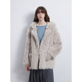 Clouds of smoke become rain Imported Tuscan hooded sheepskin