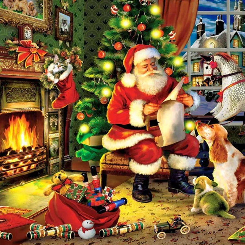 Jigsaw Puzzle Advent Calendar  – 1000-Piece Puzzle for Family and Adults