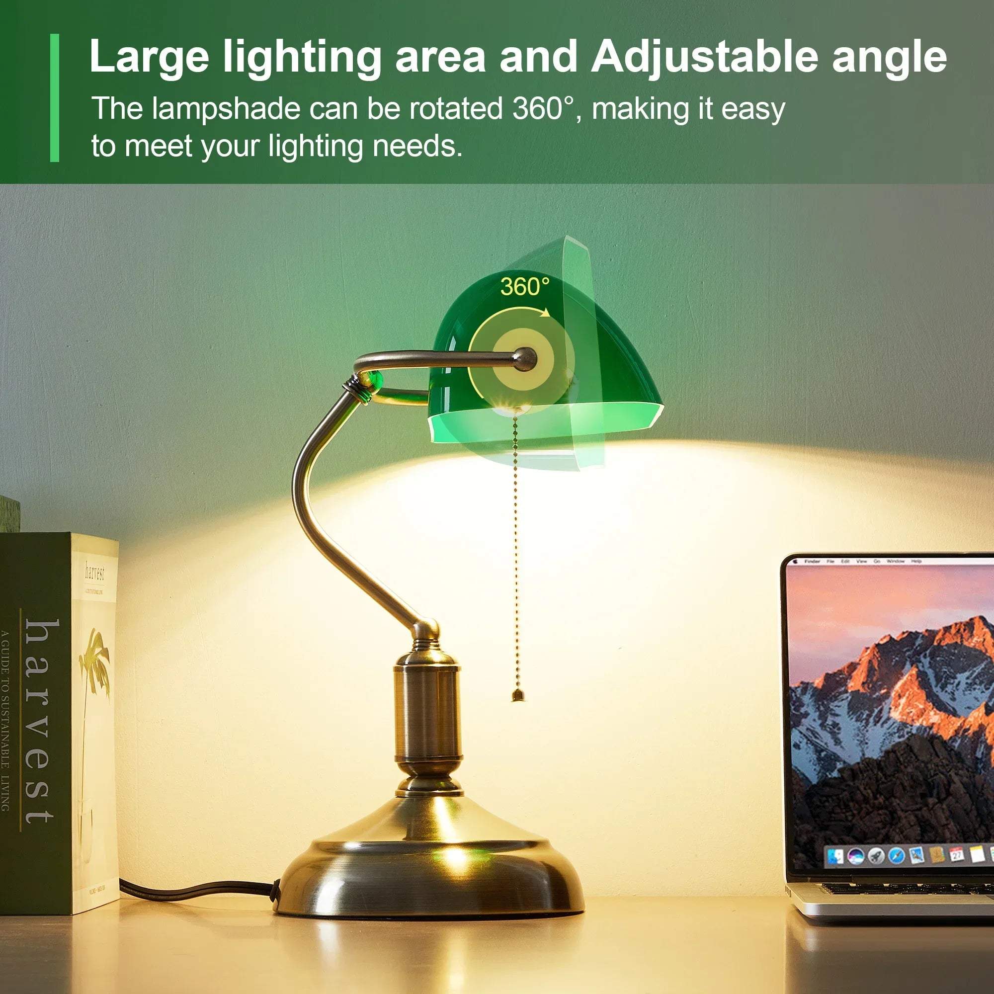 Classic Green Bankers Desk Lamp