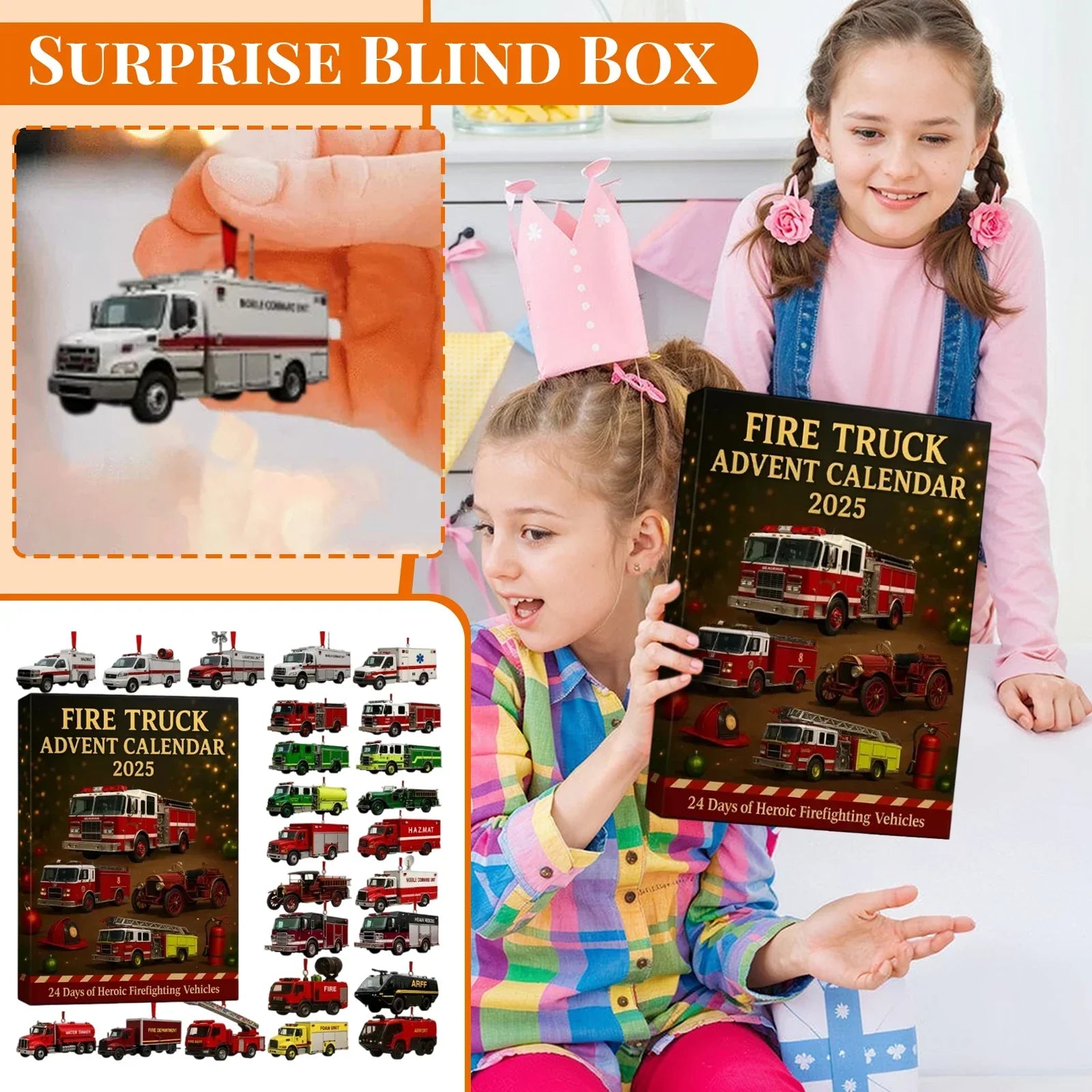 Fire Truck Advent Calendar 2025 – 24 Days of Fire Trucks and Surprise Toys