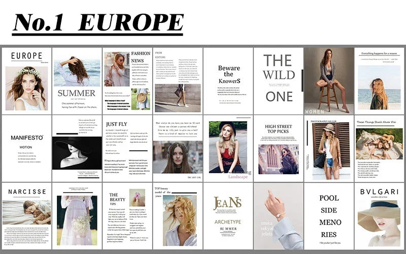 Cartes de décoration, magazines imprimés