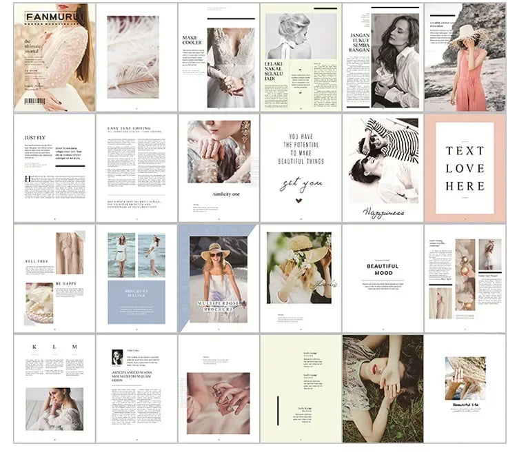 Cartes de décoration, magazines imprimés