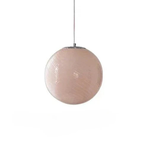 Lampe suspendue tourbillonnante en verre soufflé à la main – Design d'inspiration vintage