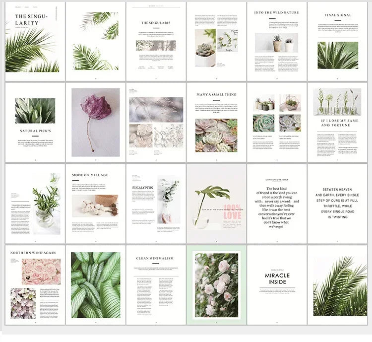 Cartes de décoration, magazines imprimés